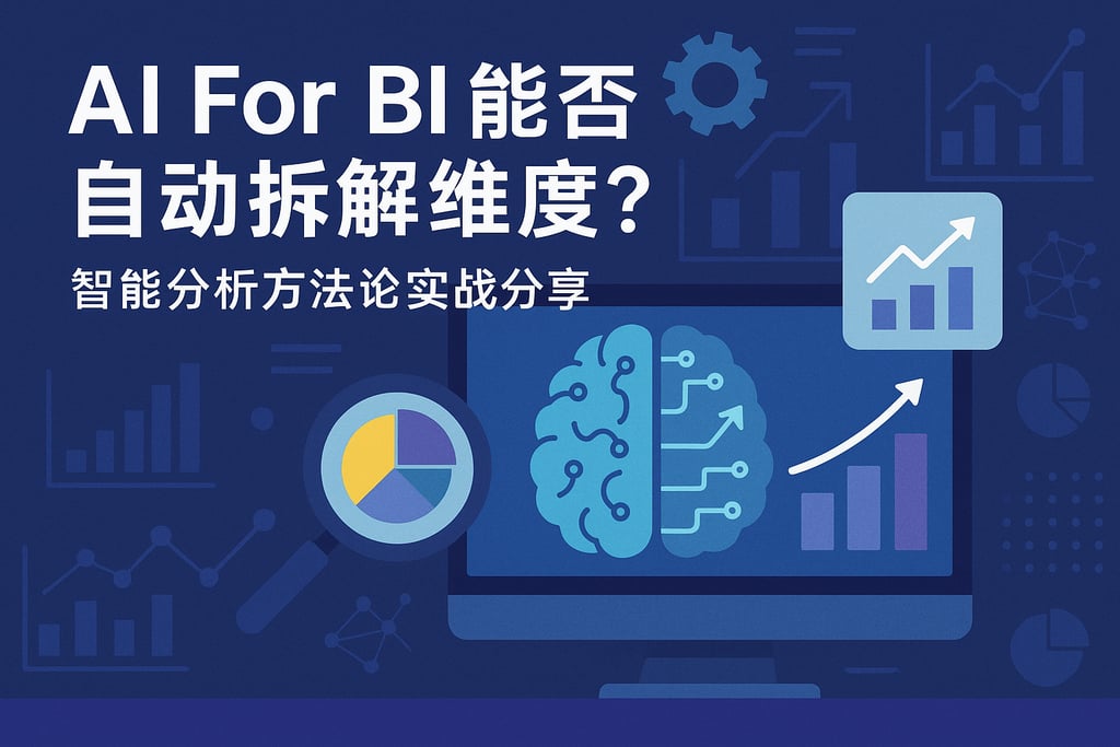AI For BI能否自动拆解维度？智能分析方法论实战分享